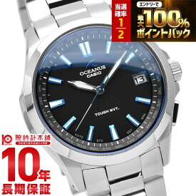 【4/10限定！ポイント最大44倍！抽選で最大100％ポイント還元 23:59まで】 カシオ オシアナス CASIO OCEANUS OCW-S100-1AJF メンズ 腕時計 時計 電波ソーラー チタン ブラックダイヤル メタルバンド 日本製 国内正規品