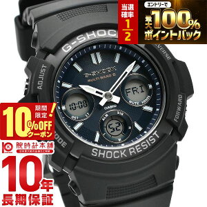 �y3/20����I���I�ōő�100���|�C���g�Ҍ���10%OFF�N�[�|�� 3/21 10���܂Łz�J�V�I G�V���b�N G-SHOCK �\�[���[�d�g AWG-M100SB-2AJF �����Y �r���v ���v