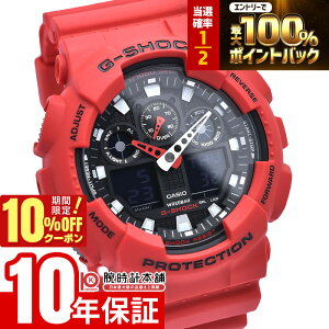 �y3/18����I���I�ōő�100���|�C���g�Ҍ���10%OFF�N�[�|���z �J�V�I G�V���b�N G-SHOCK GA-100B-4AJF �����Y �r���v ���v