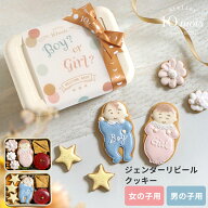 【10mois 公式】 クッキーボックス ジェンダーリビール ボーイ・ガール ◎ / Atelier 10mois [性別発表 …