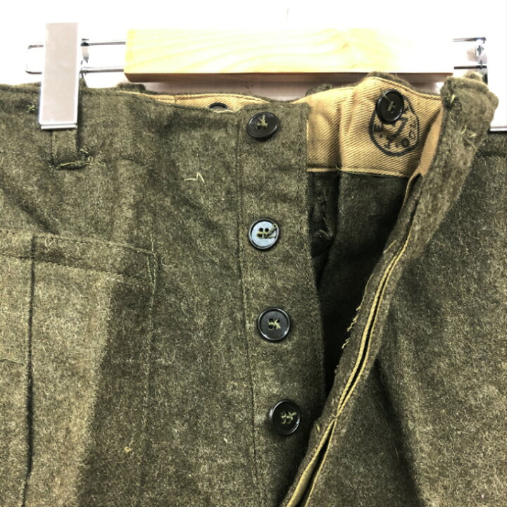 楽天市場】1950年代デッドストック ギリシャ軍ウールパンツ ウール 