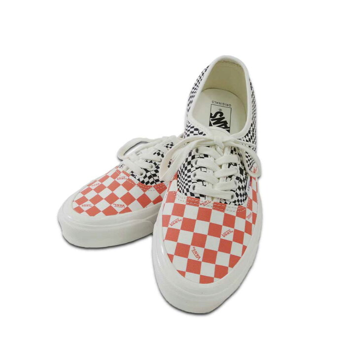 楽天市場】【VANS(バンズ)】Og Authentic LX LOGOCHECKRED/BLACK 