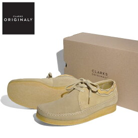 【Clarks(クラークス)】Weaver Maple Suede EMB ウィーバー メープルスウェード エンブロイダリー