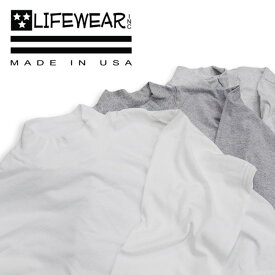 【LIFEWEAR(ライフウェア)】Made In USA MOCKNECK L/S Tee メイドインUSA モックネック