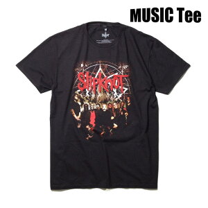 �yMUSIC Tee(�~���[�W�b�N�e�B�[)�zSlipknot MEMBER PHOTO �X���b�v�m�b�g �����o�[�t�H�g�f�U�C��