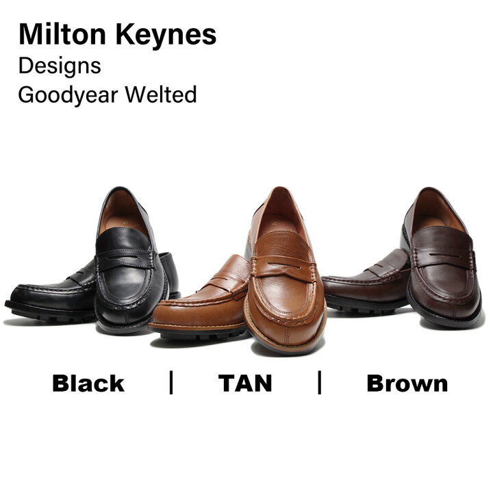 楽天市場】【Milton Keynes(ミルトンキーンズ)】 LEATHER LOAFFER with 