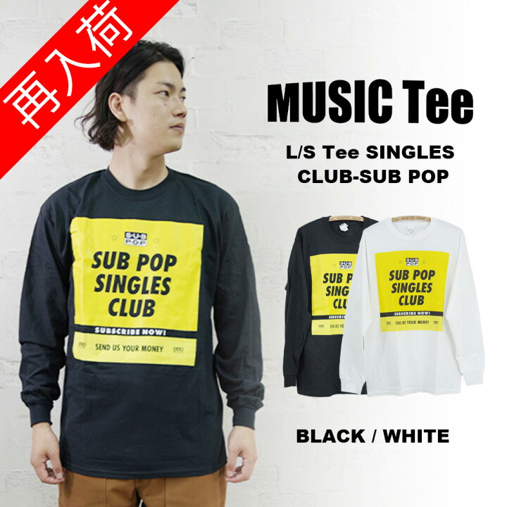 楽天市場】【MUSIC Tee(ミュージックティー)】L/S Tee SINGLES CLUB 