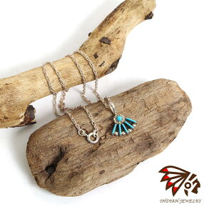 �yINDIAN JEWELRY �C���f�B�A���W���G���[�zZUNI Fan Shape pendant Unknown �Y�j �t�@���V�F�C�v�y���_���g ��ҕs��