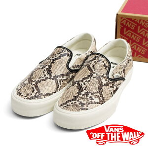 �yVANS ���@���Y�zClassic Slip-On PYTHON Turtledove �N���V�b�N�X���b�|�� �p�C�\�� �^�[�g���h�[��