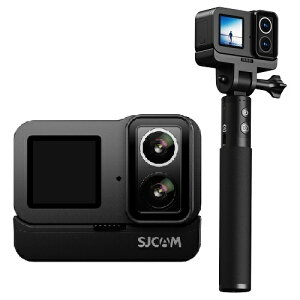 SJCAM Japan�ySJCAM SJ20 Dual Lens PRO KIT�z���{���K�㗝�X 4K/30fps �Ï��B�e ��ԎB�e �g���o�b�e���[ �[�d���J�����O���b�v