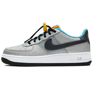 NIKE iCL AIR FORCE 1 GS 'SKY NIKE' GA tH[X  LbYTCYf "XJC iCL" LbY fB[X Xj[J[ METALLIC SILVER/HYPER CRIMSON-SPEED YELLOW-BLACK CW6011-001yCOWJ {ׁz