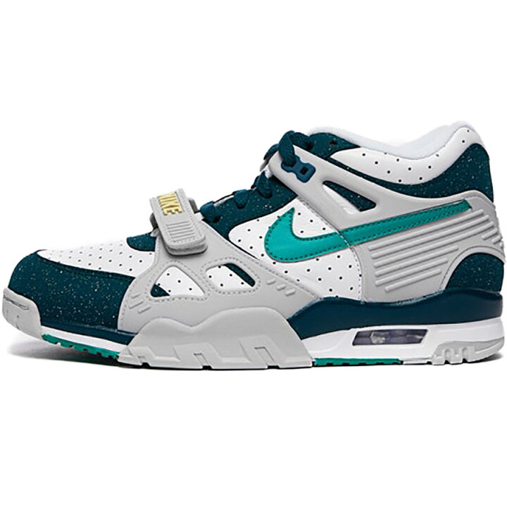 楽天市場 Nike ナイキ Air Trainer 3 Midnight Turquoise エアトレーナー 3 ミッドナイト ターコイズ メンズ スニーカー White Midnight Turquoise Vast Grey Neptune Green ホワイト ミッドナイトターコイズ ヴァストグレー Cz3568 100 海外展開 日本未入荷