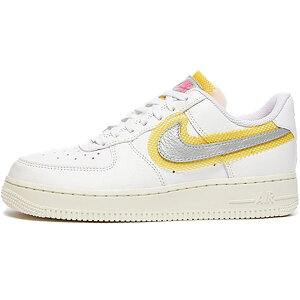 NIKE iCL WMNS AIR FORCE 1 '07 "METALLIC SILVER" fB[Xf GA tH[X  "^bNVo[" fB[X Y Xj[J[ WHITE/METALLIC SILVER-UNIVERSITY GOLD zCg/^bNVo[