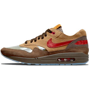 NIKE iCL CLOT X AIR MAX 1 'KISS OF DEATH CHA' Nbg×GA }bNX  "LX Iu fX" Y fB[X Xj[J[ ROCKY TAN/SPORT RED DD1870-200yCOWJ {ׁz