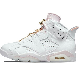NIKE ナイキ WMNS AIR JORDAN 6 RETRO 'GOLD HOOPS' レディースサイズモデル エア ジョーダン シックス レトロ "ゴールド フープス" レディース メンズ スニーカー WHITE/SAIL-METALLIC GOLD-BARELY ROSE DH9696-100【限