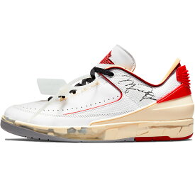 NIKE ナイキ OFF-WHITE X AIR JORDAN 2 RETRO LOW SP 'WHITE VARSITY RED' オフホワイト X エア ジョーダン 2 レトロ ロー SP 'ホワイト バーシティ レッド' メンズ レディース スニーカー WHITE/VARSITY RED/BLACK DJ4375-106【限定完売モデル】