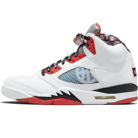 NIKE ナイキ AIR JORDAN 5 RETRO 'QUAI 54' 2021 エアジョーダン 5 レトロ "QUAI 54" メンズ レディース スニーカー WHITE/UNIVERSITY RED/BLACK DJ7903-106【海外展開 日本未入荷】