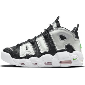 NIKE iCL WMNS NIKE AIR MORE UPTEMPO BLACK WHITE GREEN fB[XTCYf iCL GA A Abve| ubN zCg O[ fB[X Y Xj[J[ BLACK/METALLIC SILVER-GREEN STRIKE-SUM