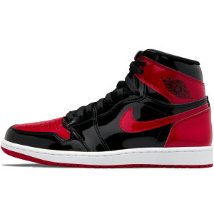 NIKE iCL AIR JORDAN 1 RETRO HIGH OG GS 'PATENT BRED' LbYTCYf GAW[_1 nC OG "peg ubh " LbY fB[X Xj[J[ BLACK/WHITE/VARSITY RED 575441-063y胂fz