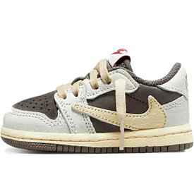 NIKE ナイキ TRAVIS SCOTT X AIR JORDAN 1 LOW TD 'REVERSE MOCHA' ベビーサイズモデル トラヴィス・スコット × エアジョーダン3 ロー OG "リバースモカ" ベビー スニーカー SAIL/UNIVERSITY RED/RIDGEROCK DO5442-162【限定完売モデル】