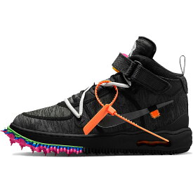 NIKE ナイキ OFF-WHITE X AIR FORCE 1 MID 'BLACK' オフホワイト × エアフォース 1 ミッド "ブラック" メンズ レディース スニーカー BLACK/CLEAR/BLACK DO6290-001【限定完売モデル】