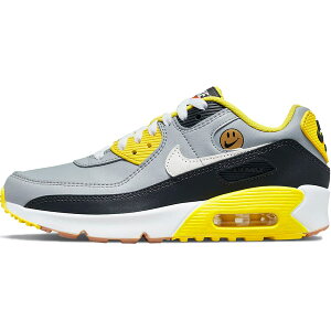 NIKE iCL AIR MAX 90 LEATHER GS 'GO THE EXTRA SMILE' LbYTCYf GA}bNX 90 U[ "S[ U GNXg X}C" LbY fB[X Xj[J[ WOLF GREY/ANTHRACITE/YELLOW STRIKE/WHITE DQ0570-001y