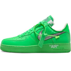 NIKE ナイキ OFF-WHITE X AIR FORCE 1 LOW 'BROOKLYN' オフホワイト × エアフォース 1 ロー "ブルックリン" メンズ レディース スニーカー LIIGHT GREEN/ SPARK/METALLIC SILVER/LIIGHT GREEN DX1419-300【海外展開 日本未入荷】