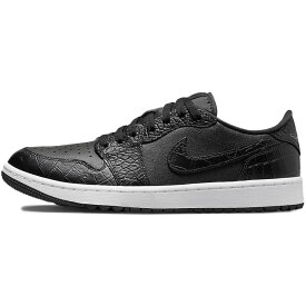 NIKE ナイキ AIR JORDAN 1 LOW GOLF 'BLACK CROCODILE' エア ジョーダン 1 ロー ゴルフ 'ブラック クロコダイル' メンズ レディース スニーカー BLACK/BLACK/IRON GREY/WHITE DD9315-003【海外展開 日本未入荷】