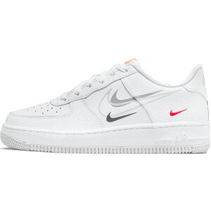 NIKE iCL AIR FORCE 1 LOW GS 'MULTI-SWOOSH' LbYTCYf GA tH[X 1 [ '}` XEbV ' LbY fB[X Xj[J[ WHITE/PARTICLE GREY/PHOTON DUST/BRIGHT CRIMSON DO6486-100yCOWJ {