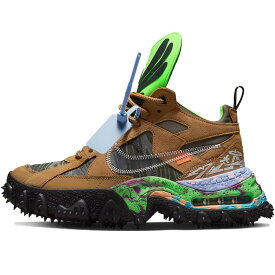 NIKE ナイキ OFF-WHITE X AIR TERRA FORMA 'WHEAT' オフホワイト × ナイキ エアテラフォーマ 'ウィート' メンズ レディース スニーカー WHEAT/BLACK/GREEN STRIKE DQ1615-700【限定完売モデル】