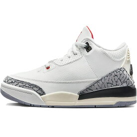 NIKE ナイキ PS AIR JORDAN 3 RETRO 'WHITE CEMENT REIMAGINED' キッズサイズモデル エアジョーダン3 レトロ "ホワイトセメント リイマジンド" キッズ ベビー スニーカー SUMMIT WHITE/FIRE RED/BLACK/CEMENT GREY DM0966-100【海外展開 日本未入荷】