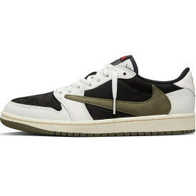 NIKE ナイキ WMNS TRAVIS SCOTT XAIR JORDAN 1 RETRO LOW OG 'OLIVE' ウィメンズサイズモデル トラヴィス・スコット × ナイキ エアジョーダン1 ロー OG "オリーブ" レディース メンズ スニーカー SAIL/UNIVERSITY RED/BLACK/MEDIUM OLIVE DZ4137-106【限定完売モデル】