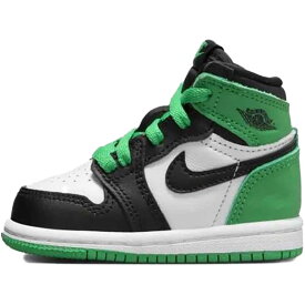 NIKE ナイキ TD AIR JORDAN 1 RETRO HIGH OG 'LUCKY GREEN' ベビーサイズモデル エア ジョーダン 1 レトロ ハイ OG "ラッキー グリーン" ベビー キッズ スニーカー BLACK/LUCKY GREEN/WHITE FD1413-031【限定完売モデル】