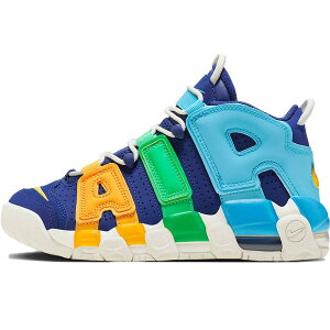 NIKE iCL GS AIR MORE UPTEMPO 'KALEIDOSCOPE' LbYTCYf GA A Abve| "JChXR[v" LbY fB[X Xj[J[ DEEP ROYAL BLUE/BALTIC BLUE/ELECTRIC ALGAE/OPTI YELLOW FJ0693-455yCO