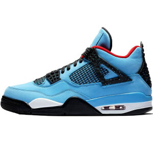 NIKE iCL TRAVIS SCOTT X AIR JORDAN 4 RETRO 'CACTUS JACK' gBXEXRbg × GAW[_4 g "JN^XWbN" Y fB[X Xj[J[ UNIVERSITY BLUE/VARSITY RED-BLACK 308497-406y芮