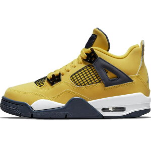 NIKE iCL GS AIR JORDAN 4 RETRO 'LIGHTNING' 2021 LbYTCYf GAW[_4 g "CgjO cA[CG[" 2021 LbY fB[X Xj[J[ TOUR YELLOW/MULTI-COLOR/MULTI-COLOR/DARK BLUE GREY 