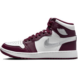 NIKE ナイキ AIR JORDAN 1 HIGH GOLF 'BORDEAUX' エアジョーダン1 ハイ ゴルフ "ボルドー" メンズ レディース スニーカー BORDEAUX/WHITE/METALLIC SILVER DQ0660-103【海外展開 日本未入荷】