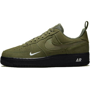 NIKE iCL AIR FORCE 1 '07 LV8 'REFLECTIVE SWOOSH - CARGO KHAKI' GA tH[X 1 '07 LV8 'tNeBu XEbV ubN' Y fB[X Xj[J[ CARGO KHAKI/WHITE/BLACK/CARGO KHAKI DZ4514-300yCOWJ 