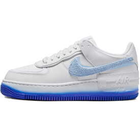 NIKE ナイキ WMNS AIR FORCE 1 SHADOW 'CHENILLE SWOOSH BLUE TINT' ウィメンズサイズ モデル エア フォース 1 シャドウ 'シェニール スウッシュ ブルー ティント' レディース メンズ スニーカー WHITE/BLUE TINT/PINK SPELL/RACER BLUE FJ4567-100【海外展開 日本未入荷】