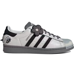 ADIDAS ORIGINALS アディダス オリジナルス MELTING SADNESS × SUPERSTAR "BEE GREY" メルティングサッドネス × スーパースター "ビー グレー" メンズ レディース スニーカー GREY/BLACK GZ6990【海外展開 日本未