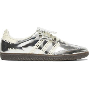 ADIDAS ORIGINALS AfB_X IWiX WALES BONNER X SAMBA 'SILVER METALLIC' EF[YE{i[ × To "Vo[ ^bN" Y fB[X Xj[J[ SILVER METALLIC/CREAM WHITE/GREY ONE IG8181y