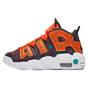 NIKE iCL AIR MORE UPTEMPO GS 'WHAT THE 90S' GA A Abve| K[Y LbYTCY LbY fB[X Xj[J[ TOTAL ORANGE/HYPER JADE/BORDEAUX/BLACK g[^IW/nCp[WFCh/{h