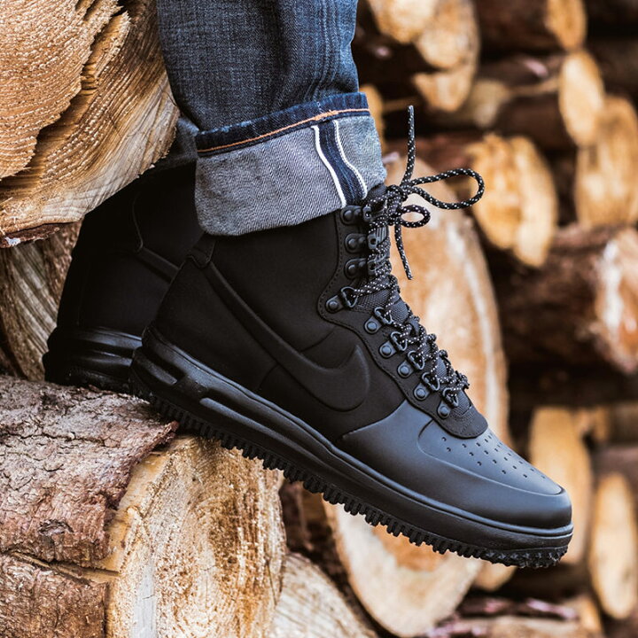 楽天市場 Nike ナイキ Lunar Force 1 Duckboot 18 Triple Black ルナ フォース ワン ダックブーツ 18 トリプルブラック メンズ レディース スニーカー Black ブラック Bq7930 003 限定完売モデル Tens Clothing