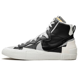 NIKE iCL SACAI X BLAZER MID 'BLACK GREY' TJC×uU[ ~bh "ubN O[" Y fB[X Xj[J[ BLACK/WHITE-WOLF GREY-BLACK ubN/zCg-EtOC-ubN BV0072-002y芮