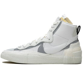 NIKE ナイキ SACAI X BLAZER MID 'WHITE GREY' サカイ×ブレザー ミッド "ホワイト グレー" メンズ レディース スニーカー WHITE/WOLF GREY ホワイト/ウルフグレー BV0072-100【限定完売モデル】