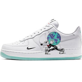 28cm NIKE ナイキ STEVEN HARRINGTON X AIR FORCE 1 LOW FLYLEATHER QS 'EARTH DAY' スティーブン・ハリントン×エア フォース ワン ロー フライレザー "アース デイ" メンズ レディース スニーカー WHITE/BLACK-HYPER CRIMSON CI5545-100【限定完売モデル】