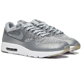 NIKE ナイキ Air Max 1 Ultra Flyknit エアマックス1 ウルトラフライニット メンズ レディース スニーカー Wolf Grey/Wolf Grey-Dark Grey-White 843384-001 限定モデル 海外取寄せ あす楽 harusport_d19