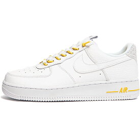 NIKE ナイキ WMNS AIR FORCE 1 '07 LUX 'WHITE REFLECTIVE' ウイメンズモデル エア フォース ワン "ホワイト リフレクティブ" レディース メンズ スニーカー WHITE/WHITE-CHROME YELLOW-BLACK ホワイト/ホワイト-クロームイエロー-ブラック 898889-104【限定モデル】