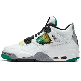 NIKE ナイキ WMNS AIR JORDAN 4 RETRO 'RASTA' ウイメンズモデル エア ジョーダン 4 レトロ "ラスタ" レディース メンズ スニーカー WHITE/UNIVERSITY RED-LUCID GREEN-BLACK ホワイト/ユニバーシティレッド-ラシッドグリーン-ブラック AQ9129-100【限定モデル】