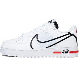 NIKE ナイキ AIR FORCE 1 REACT 'D/MS/X' エア フォース ワン リアクト メンズ レディース スニーカー WHITE/BLACK-UNIVERSITY RED ホワイト/ブラック-ユニバーシティレッド CD4366-100【限定モデル】